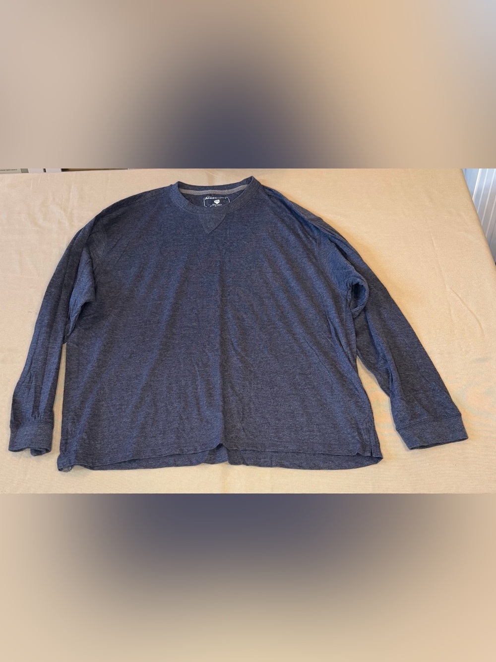 Architect Heather Navy Logo Crewneck Tee